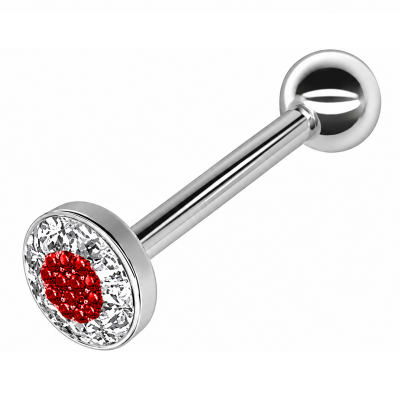 PIERCING BARRA CON CRISTALLI E RESINA