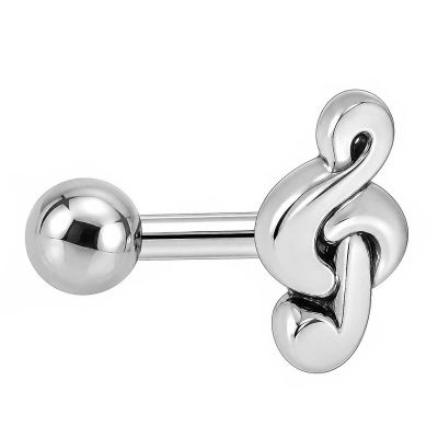 HELIX PIERCING WITH TREBLE CLEF