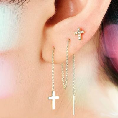 CROCE IN ORO CON CATENA THREADER