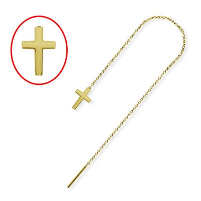 CROCE IN ORO CON CATENA THREADER