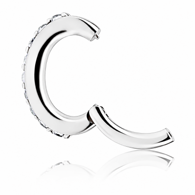 PENDIENTE CLICKER PARA CONCH CON CIRCONITAS CÚBICAS