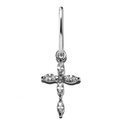CERCHIO CLICKER CON CROCE DI CRISTALLO
