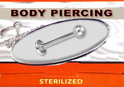 STERILISIERTE LABRET PIERCING