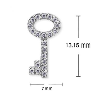 LLAVE COLGANTE CON CRISTALES EN ZIRCONIA CÚBICA