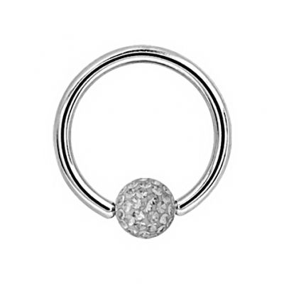 ANNEAU PIERCING AVEC CRISTAUX ET RÉSINE