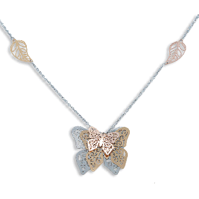 HALSSCHMUCK MIT SCHMETTERLING