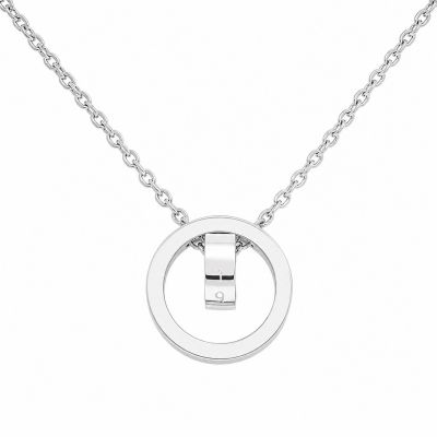 NECKLACE WITH CIRCLE AND PENDANT
