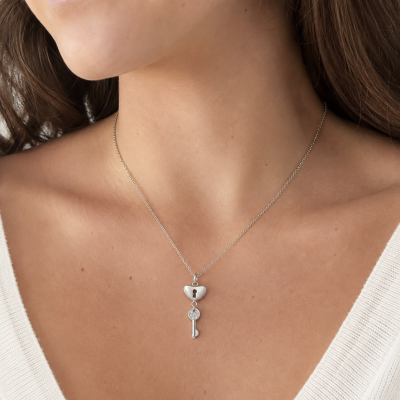 COLLIER CŒUR ET CLÉ