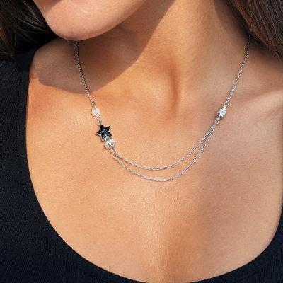 COLLANA CON STELLA NERA