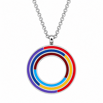 COLLAR CON DISCO DE COLOR