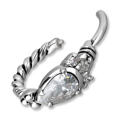PIERCING HELIX CLICKER AVEC CRISTAUX