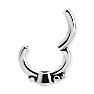 PIERCING PER OMBELICO OVALE CON CRISTALLO