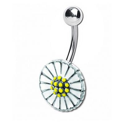 PIERCING PER OMBELICO CON MARGHERITA