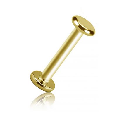 LABRET AVEC DISQUE EN OR MASSIF