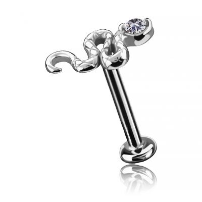 SNAKE PIERCING WITH PREMIUM ZIRCONIA