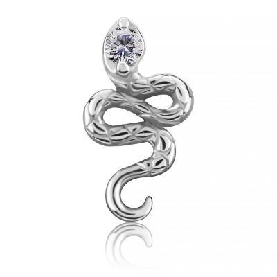 SNAKE PIERCING WITH PREMIUM ZIRCONIA
