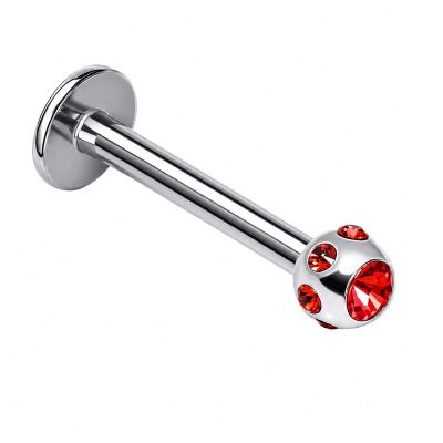 LABRET PIERCING MIT KRISTALL