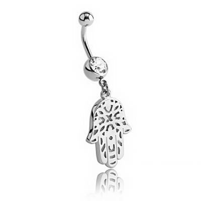 PIERCING OMBELICO CON MANO DI FATIMA