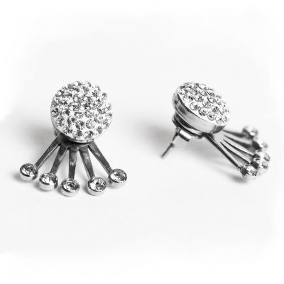 EARRINGS WITH DANGLING CRYSTALS