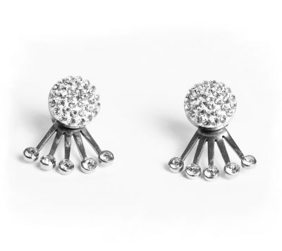 EARRINGS WITH DANGLING CRYSTALS