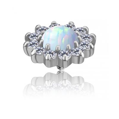 RICAMBIO CON OPALE E CRISTALLI