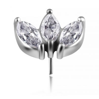ANILLO DE REPUESTO THREADLESS CON FLOR DE LOTO