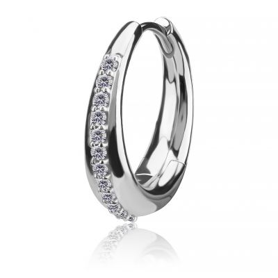 ORECCHINI CON FILA DI CRISTALLI