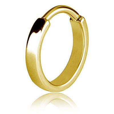 BAGUE CLICKER PLAQUÉE OR