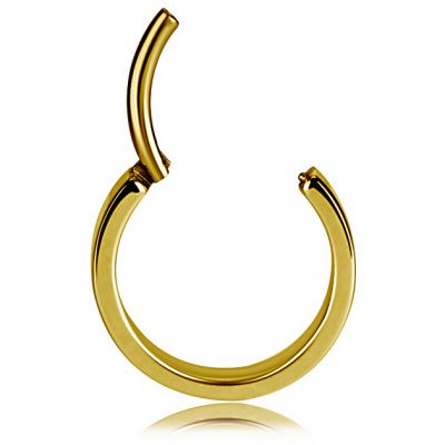 BAGUE CLICKER PLAQUÉE OR
