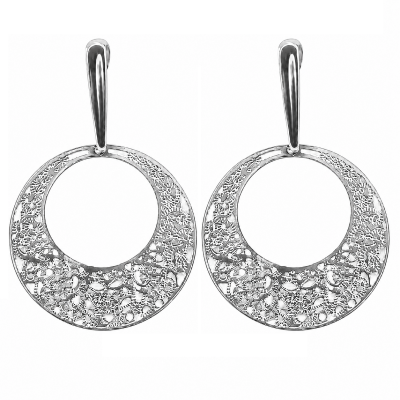 PENDIENTES DE ARO CON MOTIVOS FLORALES