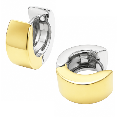 ORECCHINI CLICKER GIALLO E GRIGIO