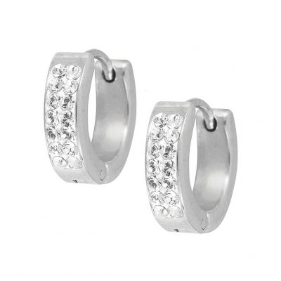 BOUCLES D'OREILLES À CLEFS EN ACIER