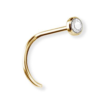 PIERCING PARA LA NARIZ CHAPADO EN ORO