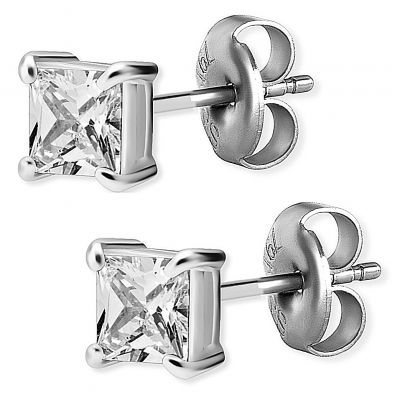 ARETES CUADRADOS CON CRISTALES