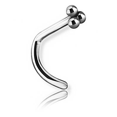 PIERCING DE NARIZ CON TRES BOLAS TRINITY