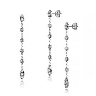 OHRRINGE MIT ZIRKONIA-STEINEN