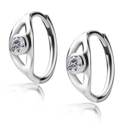 EARRINGS WITH ZIRCONIA CRYSTALS
