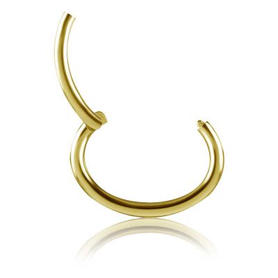 JOYERÍA OVALADA CLICKER DE ORO MACIZO