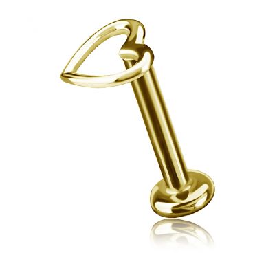 LABRET MIT HERZFÖRMIGEM AUFSATZ