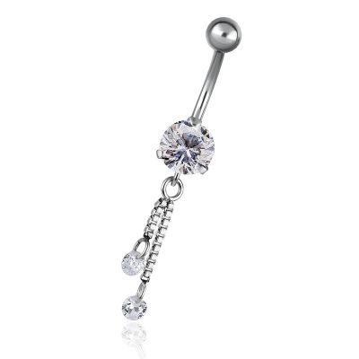 BELLY BUTTON JEWELRY WITH TWO VENETIAN CHAINS