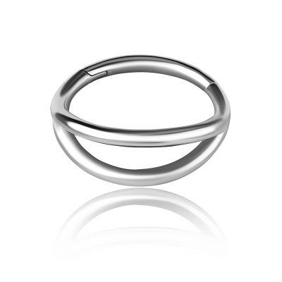 DOPPIO ORECCHINO CLICKER PER PIERCING CONCH