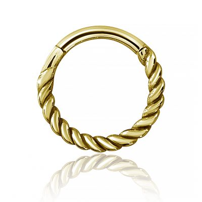 ANNEAU DORÉ POUR PIERCING NEZ