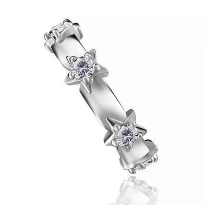 BOUCLE D'OREILLE CLICKER AVEC ÉTOILES POUR PIERCING HÉLIX