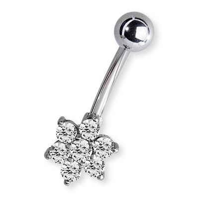 BANANA PIERCING OMBELICO CON ZIRCONI