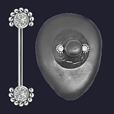 BARRA DE PEZÓN RECTA CON CRISTALES