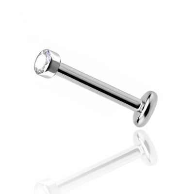 THREADLESS-LABRET MIT FUNKELNDEM KRISTALL