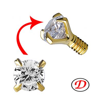 CRISTAL AVEC OR POUR MICRODERMAL