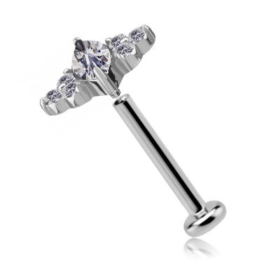 LABRET WITH PREMIUM ZIRCONIA REPLACEMENT