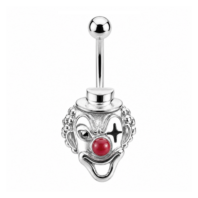 SKULL BELLY BUTTON PIERCING