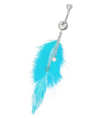 PIERCING NOMBRIL AVEC PLUME